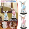 thumbnail image 1 of Resin Heart Archangel Sculpture Desktop Angel Decoration Girl Home Decor, 1 of 9