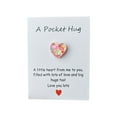thumbnail image 1 of Resin Heart Pocket Token, Mini Cute Little Pocket Hugs with Greeting Cards, Positive Pocket Hug Card Creative Gifts for Relatives, Friends and Lovers (Starfish) B3Q6, 1 of 1