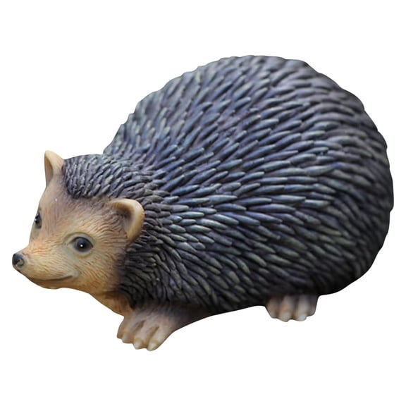 Resin Hedgehog Key Holder Hidden Storage Box Cute Garden Statue For Yard Porch