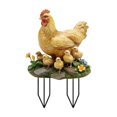 thumbnail image 1 of Resin Hen and Chicks Garden Stake Figurine Farm Animal Sculpture Outdoor Yard Lawn Decor Ornament for Landscaping, 1 of 6