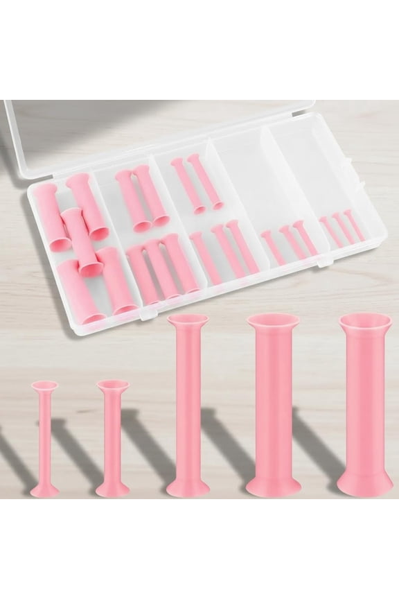 Resin Hole Makers with Double-Side Suction, Pre-Drilling Tool for Mold for Making Jewelry, Keychain, Bookmakers, Earring, Ornaments (Pink)