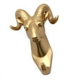 thumbnail image 1 of Resin Hook Hanger Rack Wall Mounted Hooks with Screws-Gold - #6, 1 of 6