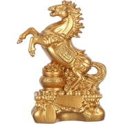 Resin Horse Statue, Year of The Horse 2026 Decor Figurines, Resin Zodiac Horses Sculpture Chinese New Year 2026, Horses Collectible Figurines Home Office Tabletop Decorations
