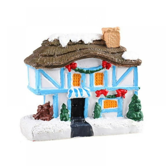 Resin House Christmas Micro View House Christmas Decorations A Warm Little House Christmas Resin House Christmas