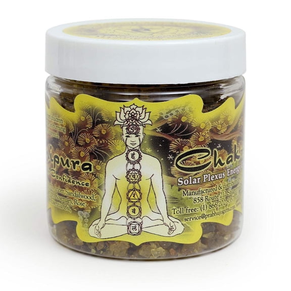 Resin Incense Solar Plexus Chakra Manipura - Self-confidence and Transformation - 2.4oz jar