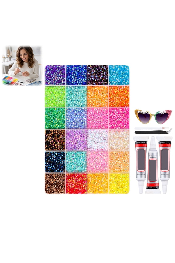 Resin Jelly Rhinestones for Bedazzling, AB Coating Sparkle Stones for Nail Design