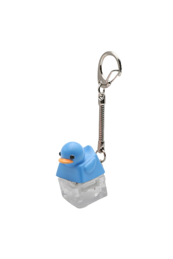 Resin Keyboards Companion Keycaps Mini Duck Keycap Quacking Duck Keychain For Office Stress Relief