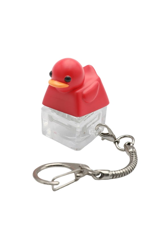 Resin Keyboards Companion Keycaps Mini Duck Keycap Quacking Duck Keychain For Office Stress Relief