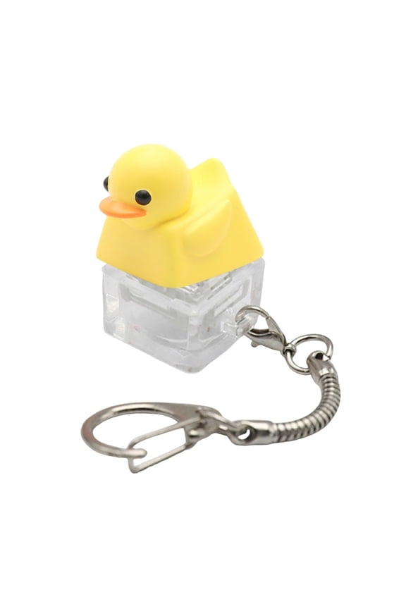 Resin Keyboards Companion Keycaps Mini Duck Keycap Quacking Duck Keychain For Office Stress Relief
