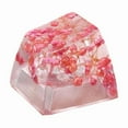 thumbnail image 1 of Resin Keycap Decorative Translucent Epoxy Keycap with Dry Flower, 1 of 15
