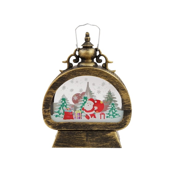 Resin LED Cardinal Lantern Globe, Freestanding Holiday Decor, Christmas Theme Swirl Globe, 12.5 Inches