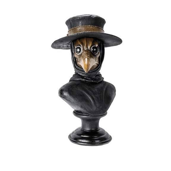 Plague Doctor Bust - Resin Gothic Statue, Home Decor Figurine