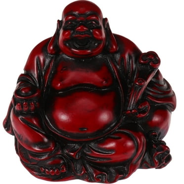 Resin Laughing Buddha Maitreya Buddha Statue Fengshui Figurine Craft Ornament Home Decor