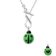 thumbnail image 1 of Resin Lime Green Ladybug Love Bug - To Infinity Grandma Toggle Necklace, 1 of 1