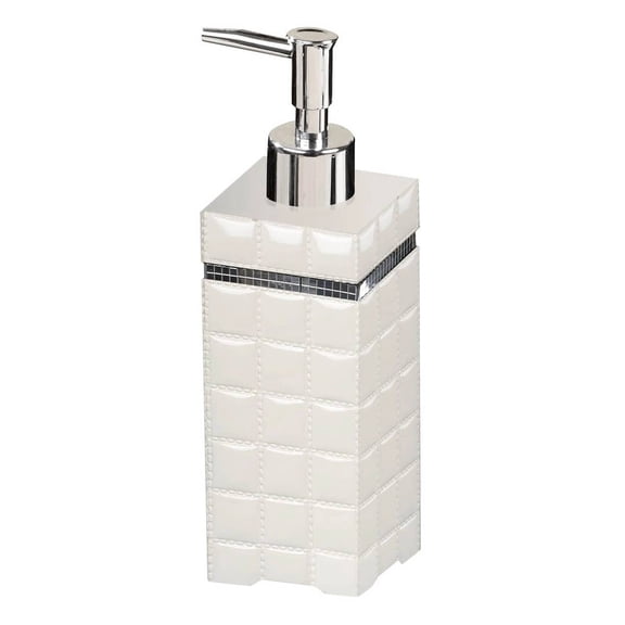 Resin Liquid Soap Dispenser Pump Bottle | Bathroom Vanity & Kitchen Sink,Holds Soap,Lotion & Sanitizer | White Resin