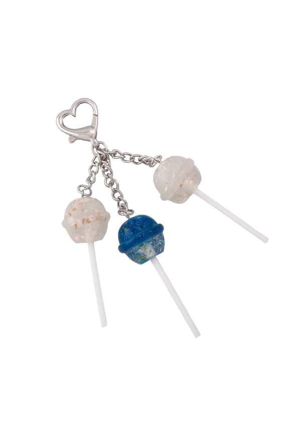 Resin Lollipop Pendant Keychain Lightweight Candy Styles Key Rings For Keys Backpack Decoration Trendy Accessory