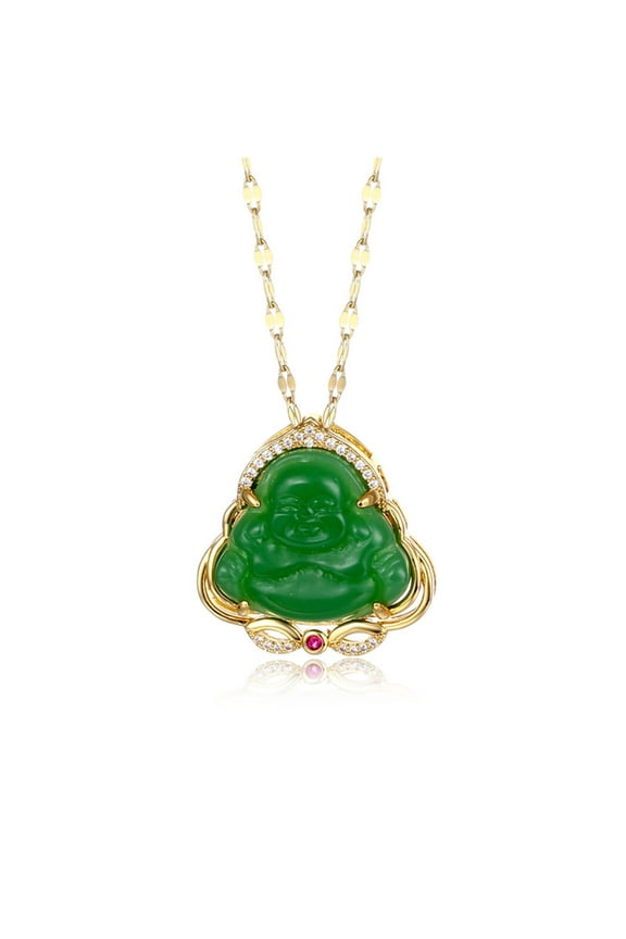 Resin Maitreya Pendant Necklace Unisex Jewelry Fashion Amulet Magical Power Brings Blessing and for