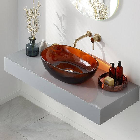 Resin Material - Break Tradition Design - Office Bathroom - Easy to Keep Clean