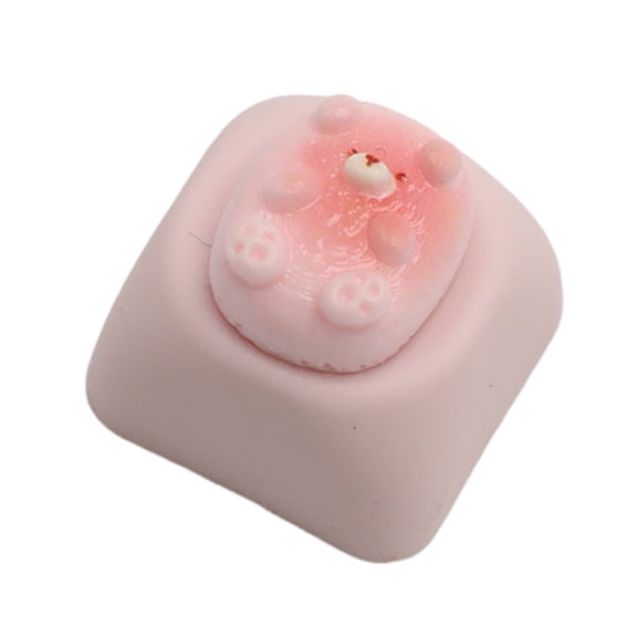 Resin Mechanical Keyboard Keycaps 3D Cartoon Bear Design Comfortable Typing Keyboards Decoration