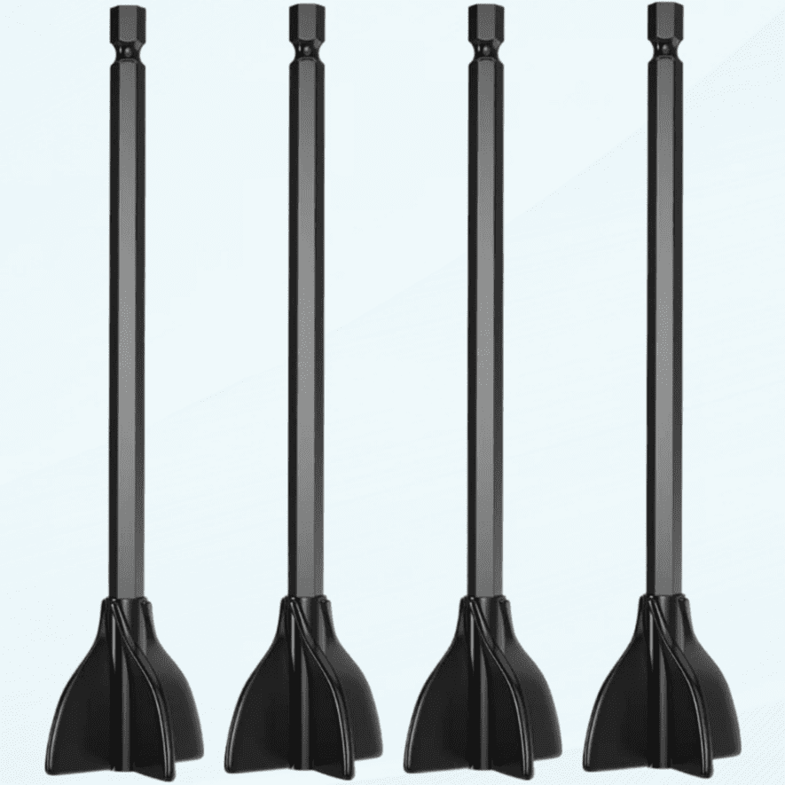 Resin Mixer Paddles, Epoxy Mixer Attachment, Reusable Paint Mixer for Drill, Paint Stirrer Drill