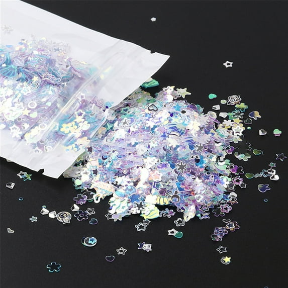 ✪ Resin Mold Filling Filler DIY Nail Art Stickers Decoration Mixed Glitter Sequins