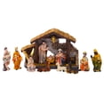 thumbnail image 1 of Resin Nativity Scene Christmas Ornament Set – Hand-Painted Religious Manger Figurines for Tabletop Display – Holy Family Holiday Decoration Gift, 1 of 5