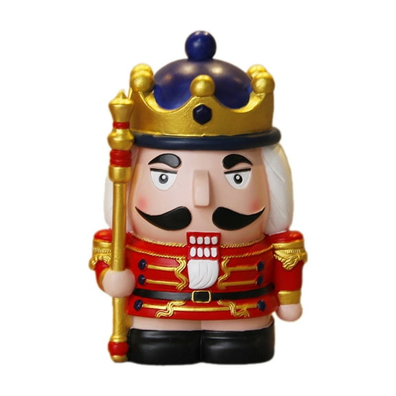Resin Nutcrackers Figure Saving Banks Resin Christmas Decoration and Practical for Children