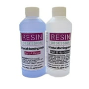 Resin Obsession Crystal Clear Shiny Finish Epoxy Resin for Jewelry Bezels - 16 oz Kit