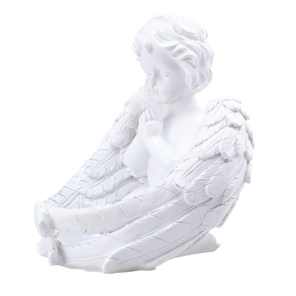 STRANDCHIC Vintage Resin Angel Sculpture Shelf Decorations Ornament