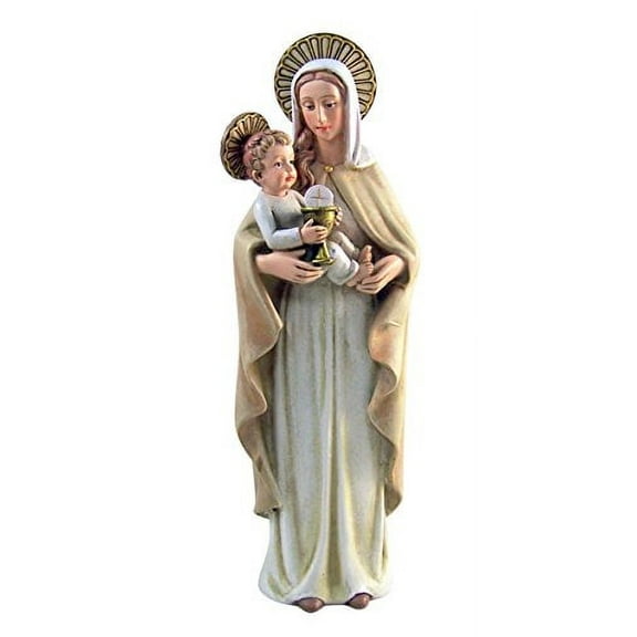 Resin Our Lady of The Blessed Sacrament Figurine Inspired by Sister M.I. Hummel, 8 Inch