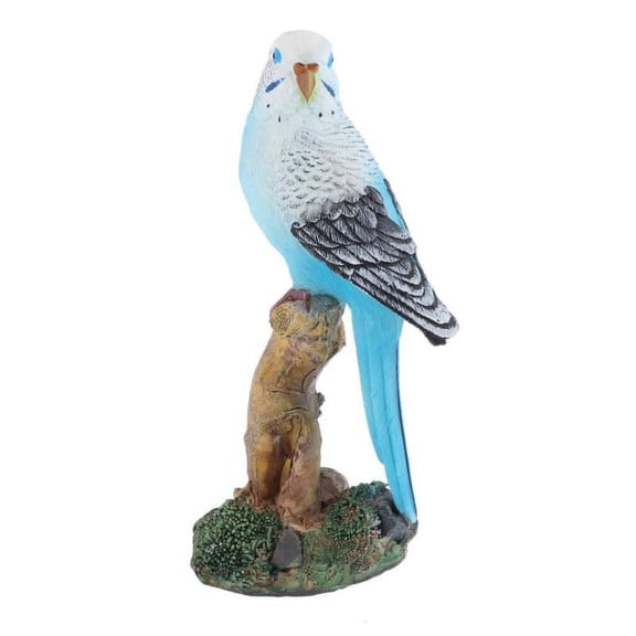 Resin Parrot Statue, Tropical Bird Figurines for Home Decor, Gift for Parrot Bird Lovers, Outdoor Garden Lawn Living Room Bedroom