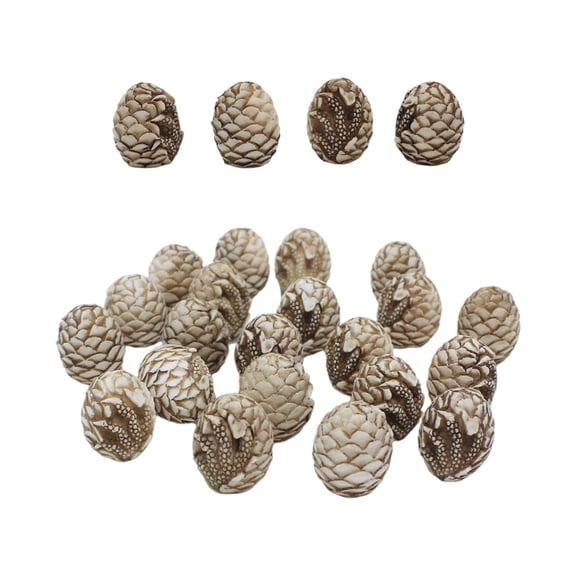 Resin Paving Stones for Landscaping – Decorative Potted Paving Courtyard Landscaping 20pcs, Natural Finish, Versatile for Garden Decor, Fish Tank, and Desktop Use