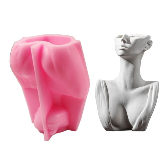 Resin Plaster Cement Concrete Flower Pot Mould for Creative Abstract Human Body Molds Silicone Mold Casting Mold