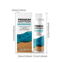 Resin Polishing Cleaner, 3.38oz Kit of Resin Polish & Epoxy Cleaner, Premium Epoxy Polishing Cleaner, Polishing Compound for Table Countertop, Removes Scratches & Scuffs