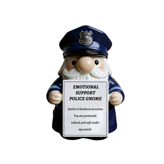 Resin Professional Gnome Figurines with Encouragement Cards Home Decor Set