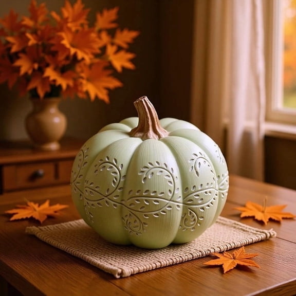 Resin Pumpkin Statue
