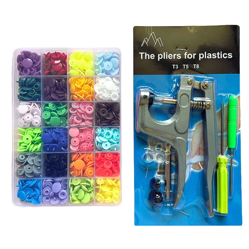 Resin Push-Buttons In Mixed Colors Come With Tool Set - Walmart.com