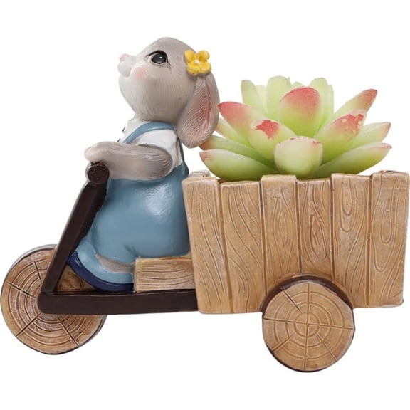 Resin Rabbit Succulent Planter/Plant/Flower/Bonsai Pot for Herb, Cactus Container for Home Decor Microlandscape