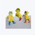 thumbnail image 1 of Resin Raincoat Frog 3 Assorted, 1 of 2