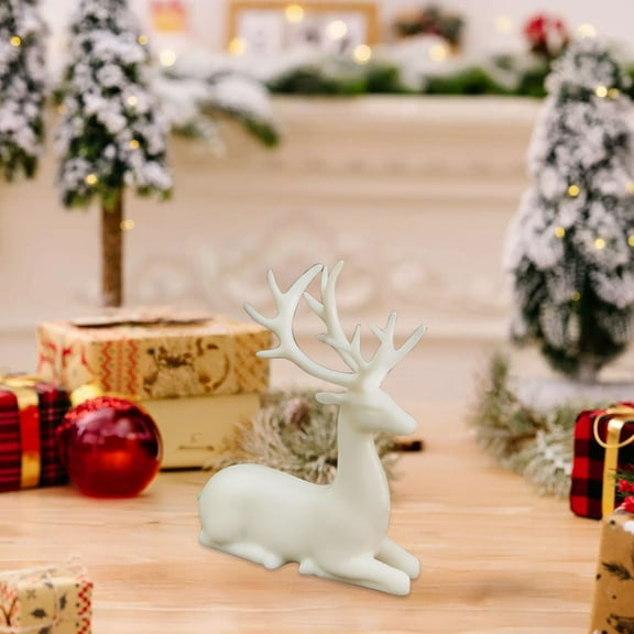 Resin Reindeer Decor Reindeer Figurine Reindeer Christmas Reindeer Figurine Reindeer Decor Decorative Deer Figurine