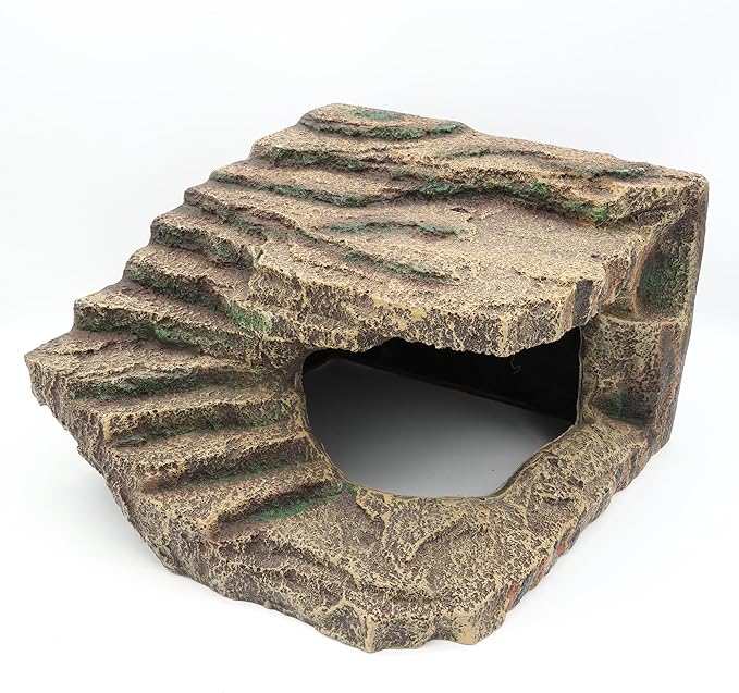 Resin Reptile Hideouts Cave Habitat Decor for Gecko Leopard Lizards