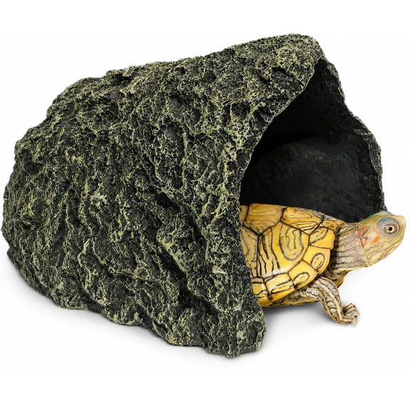 Resin Rock Terrarium Habitat Decor for Reptiles, Small Pets and Aquatic Life