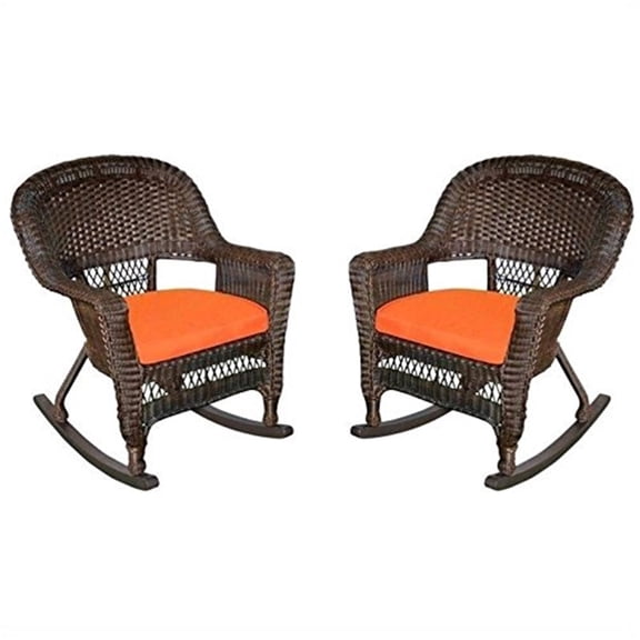 Resin Rocking Chairs - Outdoor Patio Rocker Set of 2