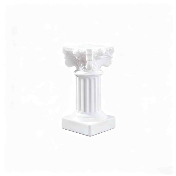 Resin Roman Column Candle Holder And Display Pedestal For Tabletop And Photography Props, Small