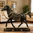 thumbnail image 1 of Resin Running Horse, Wealth Attraction Figurines, Home Desk Office Decor, Decorative Handicraft for Living Room, 1 of 4