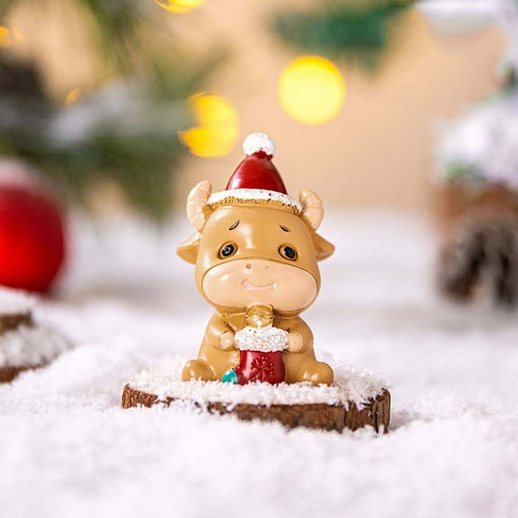 Resin Santa Claus Ornament - Miniature Tabletop Christmas Decor, Handcrafted Figurine for Home Decor & Gift (Single Piece ,Choking Hazard) G