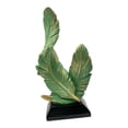 thumbnail image 1 of Resin Sculpture Double Feather Statue Centerpiece Lightweight Portable Design for a Housewarming Gift for Family, 1 of 9