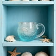 thumbnail image 1 of Resin Sea Wave Mug - Unique Textured Beach Theme Drinkware, Handcrafted Mug for Tea/Wine, Sea-Inspired Gift for Lovers, Home Kitchen Mug Decor, blue, 4.33*2.7in, 1 of 5