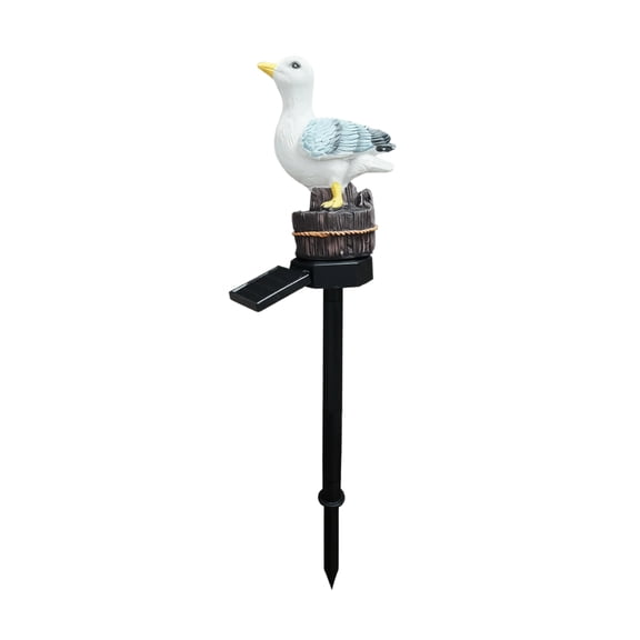 Resin Seagull Solar Garden Stake Light Outdoor LED Pathway Light for Yard Lawn Patio Courtyard Landscape Decor