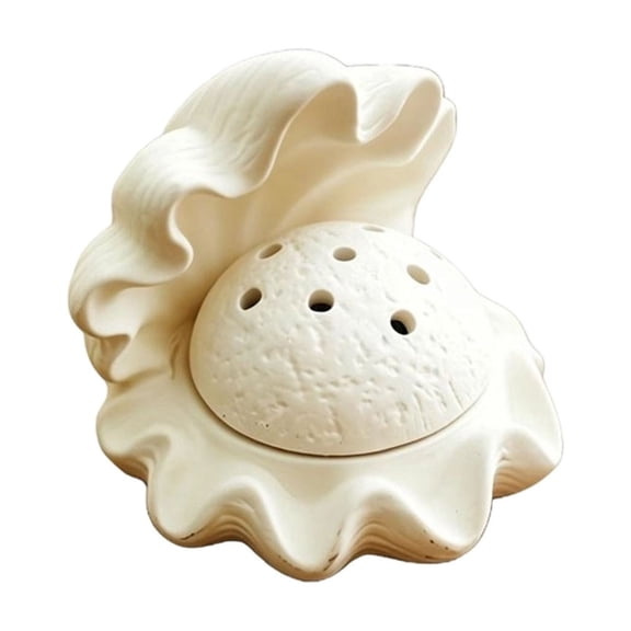 Resin Seashell Shape Aroma Diffuser for Home Fragrance and Coastal Decor - Ideal for Living Room and Bedroom Settings